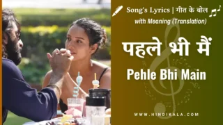 Animal (2023) – Pehle Bhi Main Lyrics in Hindi & English with Meaning (Translation) | Vishal Mishra | Ranbir Kapoor | Tripti Dimri | पहले भी मैं