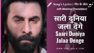 Animal (2023) – Saari Duniya Jalaa Denge Lyrics in Hindi & English with Meaning (Translation) | B Praak | Ranbir Kapoor | Bobby Deol | सारी दुनिया जला देंगे