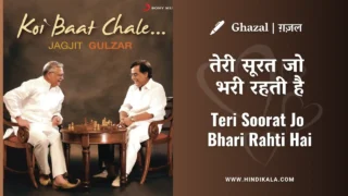 Jagjit Singh Nazm Teri Soorat Jo Bhari Rahti Hai Lyrics in Hindi & English with Meaning (Translation) | तेरी सूरत जो भरी रहती है | Gulzar