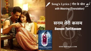 Sanam Teri Kasam (2016) – Sanam Teri Kasam Title Song Lyrics Meaning (English Translation) | Ankit Tiwari | Palak Muchhal | सनम तेरी कसम