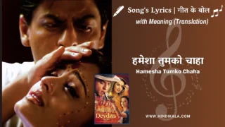 Devdas (2002) – Hamesha Tumko Chaha Lyrics Meaning (English Translation) | Udit Narayan, Kavita Krishnamurthy | हमेशा तुमको चाहा