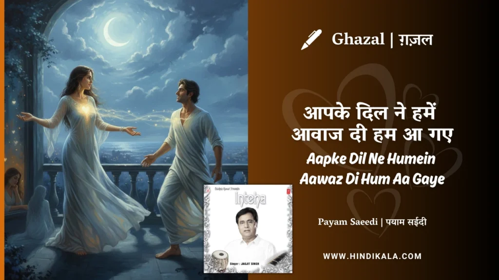 jagjit-singh-ghazal-Aapke-Dil-Ne-Humein-Aawaz-Di-Hum-Aa-Gaye-lyrics
