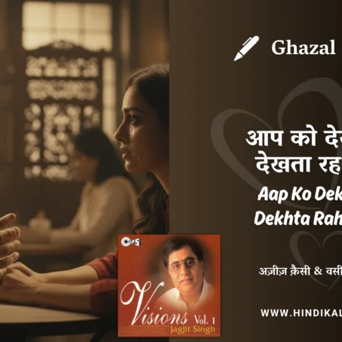 Jagjit Singh Ghazal Aapko Dekhkar Dekhta Rah Gaya Lyrics Meaning (English Translation) | आप को देखकर देखता रह गया | अज़ीज़ क़ैसी & वसीम बरेलवी
