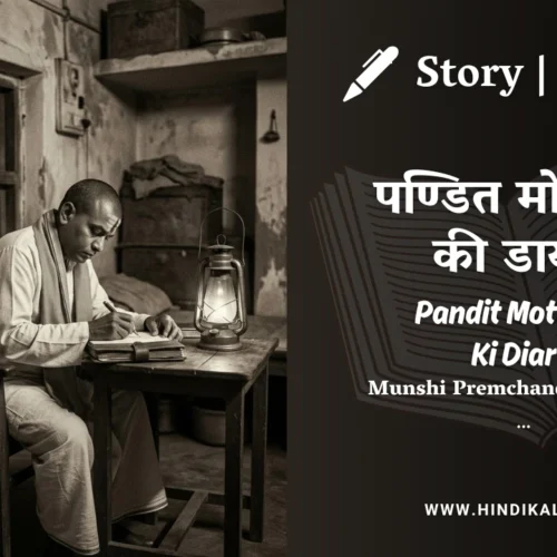 Premchand – Pandit Moteram Ki Diary | मुंशी प्रेमचंद – पण्डित मोटेराम की डायरी | Story | Hindi Kahani