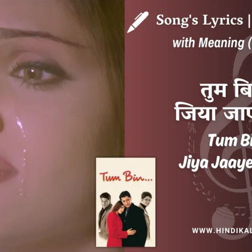Tum Bin (2001) – Tum Bin Jiya Jaaye Kaise Lyrics Meaning (English Translation) | K.S.Chithra | तुम बिन जिया जाए कैसे