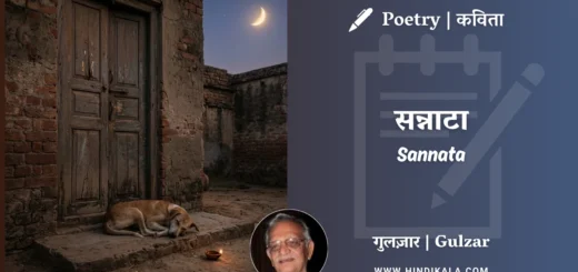 gulzar-poem-Sannata-in-hindi-english-with-meaning