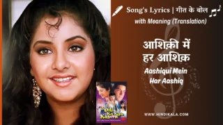 Dil Ka Kya Kasoor (1992) – Aashiqui Mein Har Aashiq Lyrics Meaning (English Translation) | Sadhana Sargam, Kumar Sanu | आशिक़ी में हर आशिक़