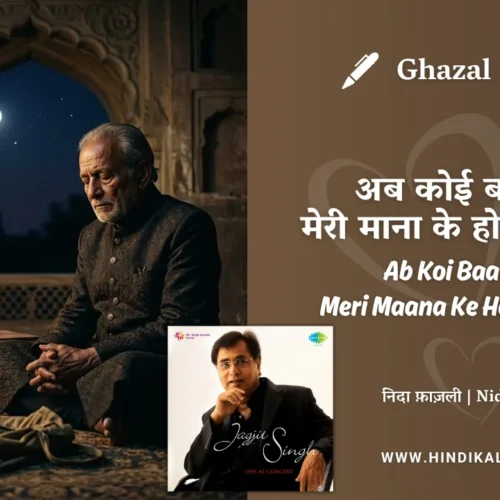 Jagjit Singh Ghazal Ab Koi Baat Bhi Meri Maana Ke Hosh Ki Nahi Lyrics Meaning (English Translation) | जलीस आज़मी | अब कोई बात भी मेरी माना के होश की नहीं