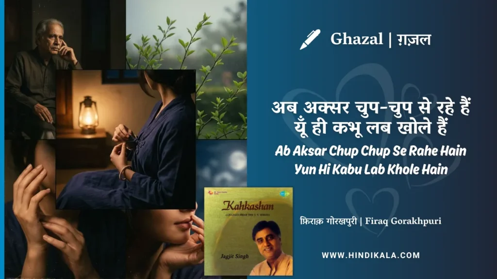 jagjit-singh-ghazal-ab-aksar-chup-chup-se-rahe-hain-yun-hi-kabu-lab-khole-hain