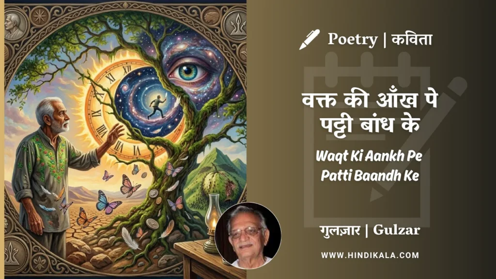 gulzar-poem-waqt-ki-aankh-pe-patti-baandh-ke-in-hindi-english-with-meaning