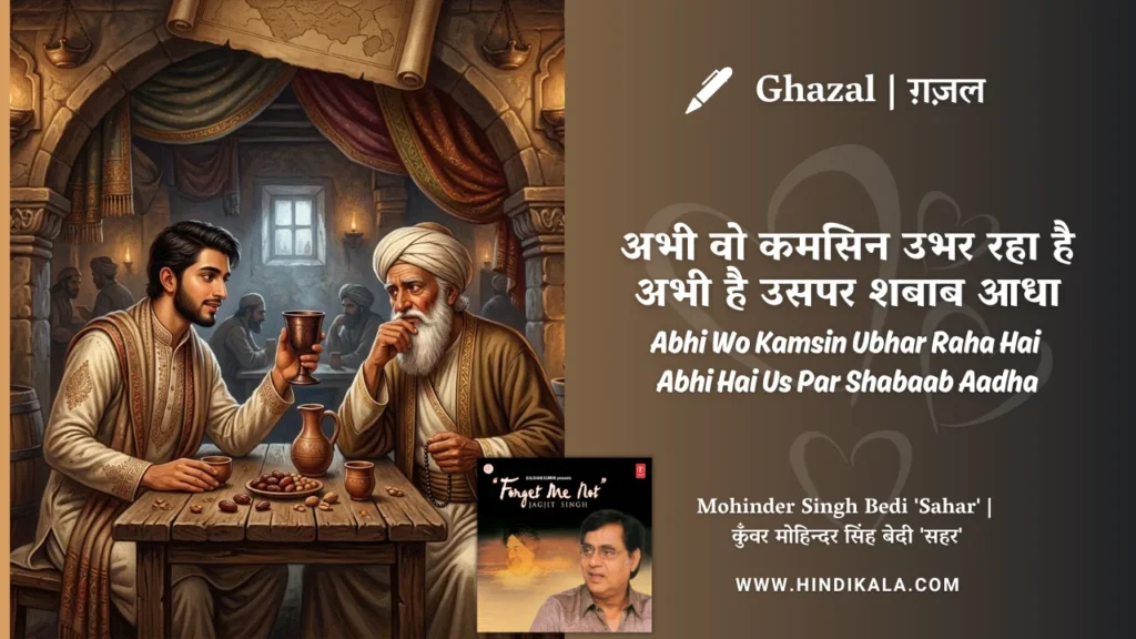 jagjit-singh-ghazal-Abhi-Woh-Kamsin-Ubhar-Raha-Hai-Lyrics