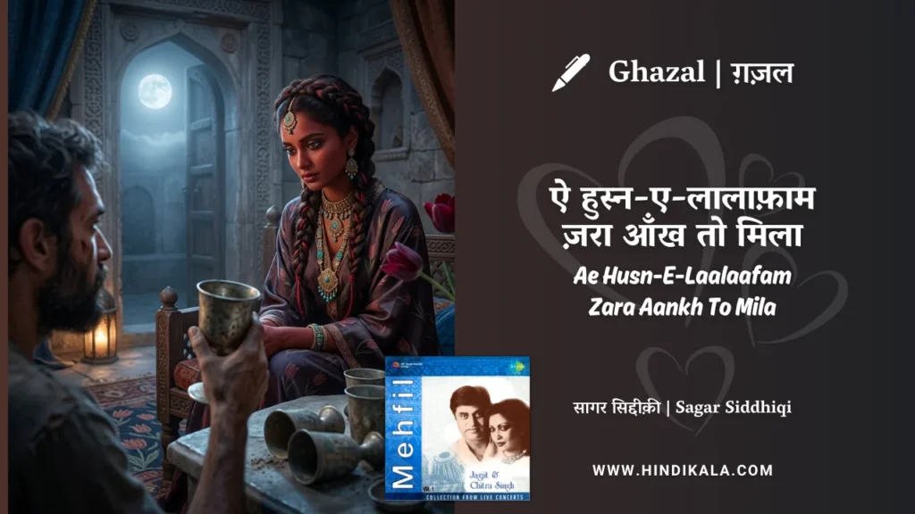 jagjit-singh-ghazal-Ae-Husn-E-Laalaafam-Zara-Aankh-To-Mila-Lyrics
