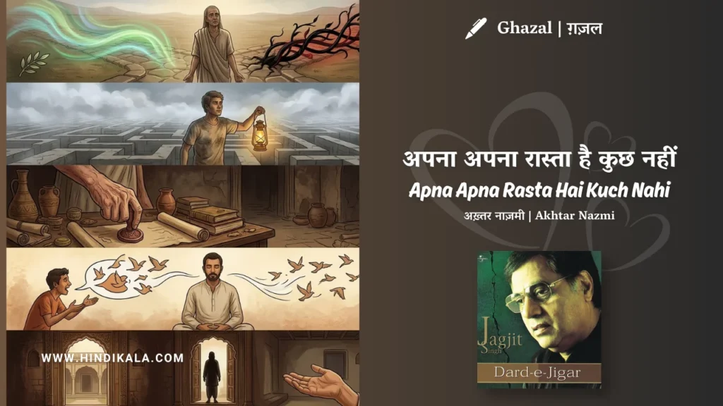 jagjit-singh-Apna-Apna-Rasta-Hai-Kuch-Nahi-Ghazal-Lyrics