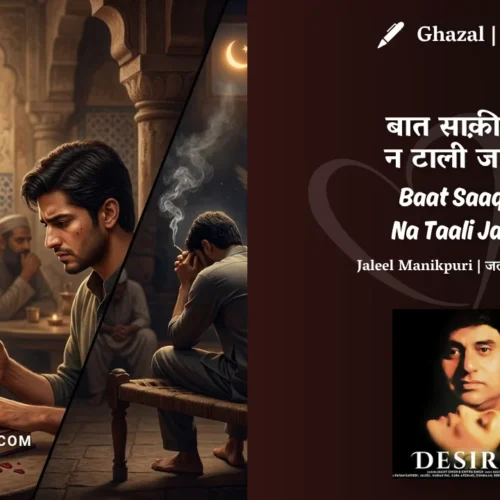 Jagjit Singh Baat Saaqi Ki Na Taali Jayegi Ghazal Lyrics Meaning (English Translation) | Jaleel Manikpuri | बात साक़ी की न टाली जाएगी