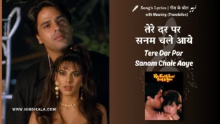 Phir Teri Kahani Yaad Aayee (1993) – Tere Dar Par Sanam Chale Aaye Lyrics Translation in English (Meaning) | Kumar Sanu, Sadhna Sargam | तेरे दर पर सनम चले आये
