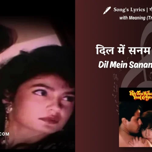 Phir Teri Kahani Yaad Aayi (1993) – Dil Mein Sanam Ki Surat Lyrics Translation in English (Meaning) | Alka Yagnik, Kumar Sanu | दिल में सनम की सूरत